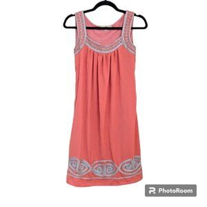 NWOT Ya Los Angeles Coral & Silver Dress Size S